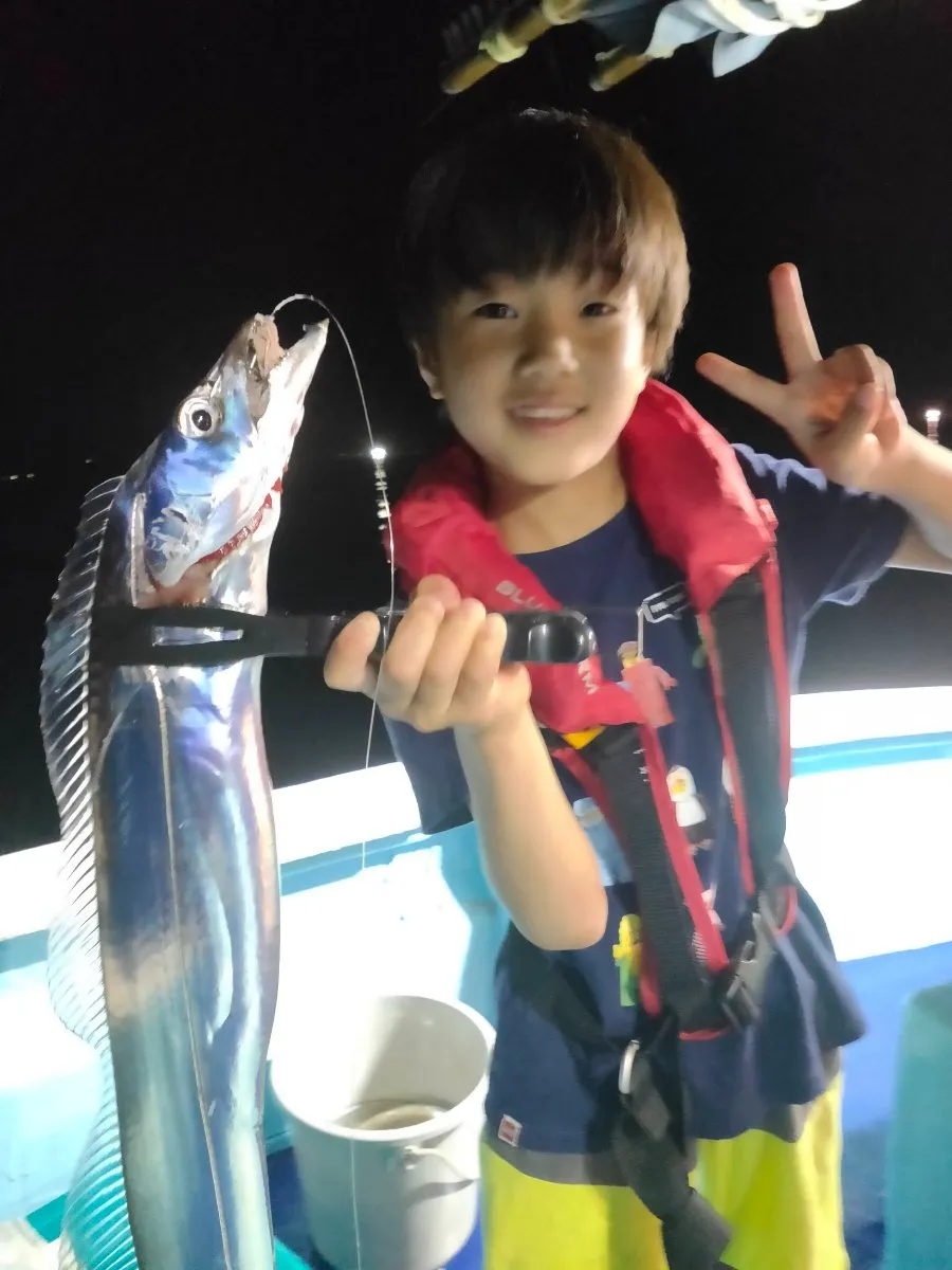 お子さんが釣ったタチウオ